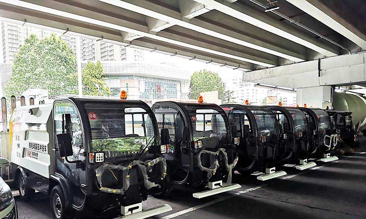 四輪高壓清洗車北京環衛公司培訓現場