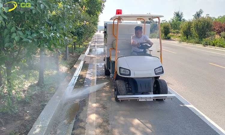 小型四輪電動高壓清洗車 多功能高壓清洗車