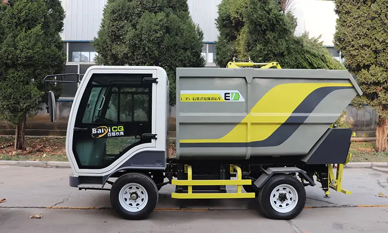 純電動后裝式垃圾轉運車-解決物業小區垃圾轉運、清理問題