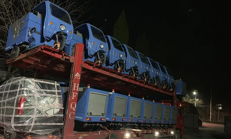 小型高壓清洗車發貨實拍！助力北京環衛，共建美好生活環境！