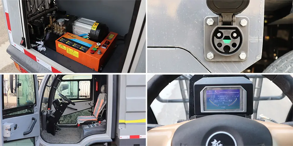 高壓清洗車_小區高壓清洗車_物業小型高壓沖洗車_園區高壓清洗車