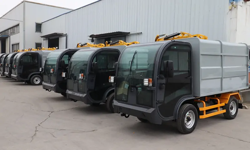 新能源垃圾清運車：物業景區垃圾桶垃圾轉運專業設備